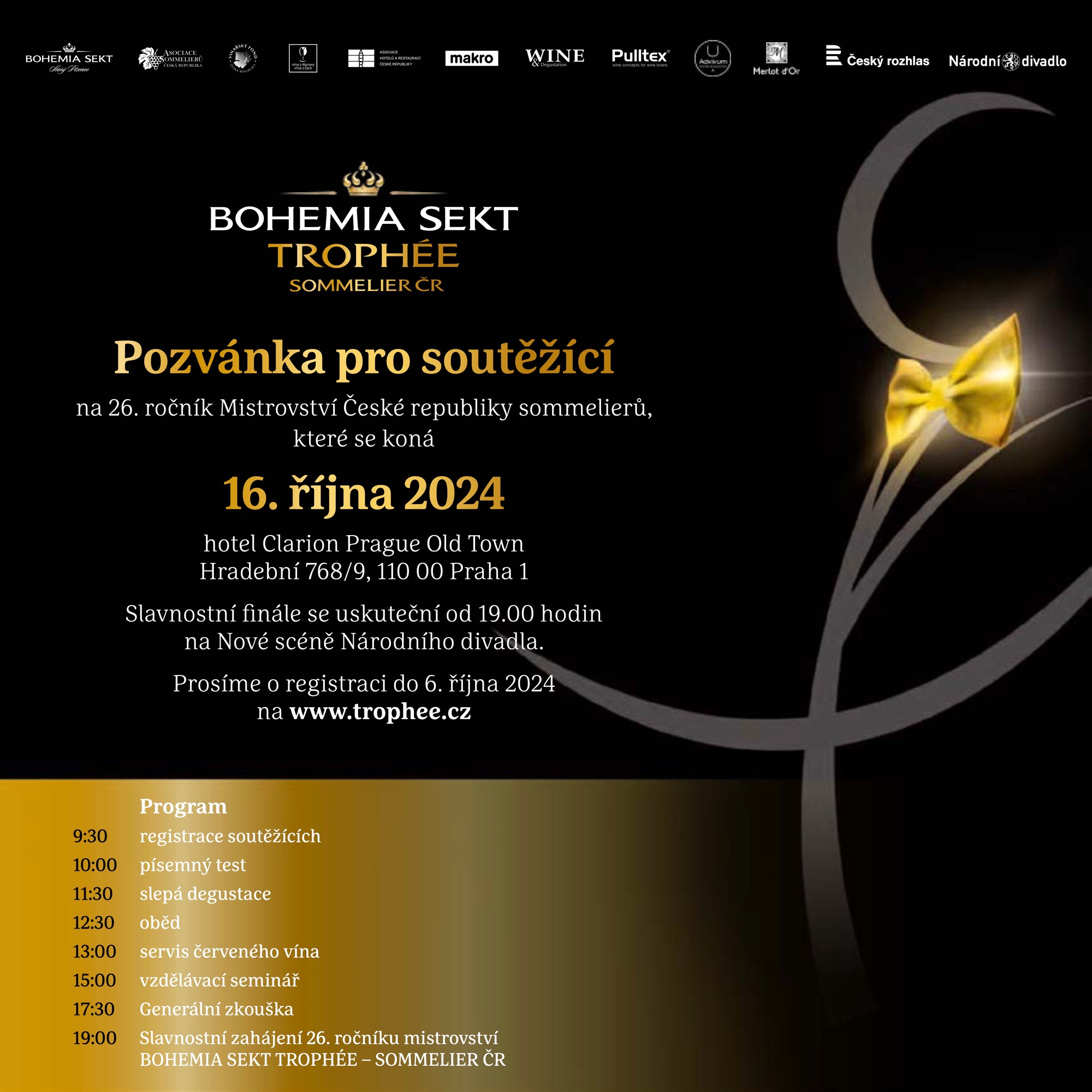 Výzva pro sommeliery: Přihlaste se na Mistrovství ČR - BOHEMIA SEKT TROPHÉE 2024!